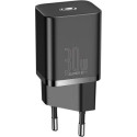 Baseus Super Si ātrais lādētājs USB-C / 30W melns