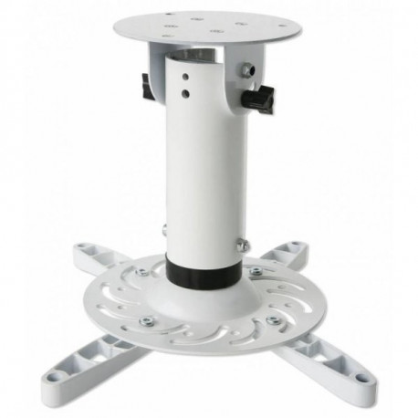 Universal Ceiling Projector Mount Arm – 20cm, 15kg Capacity, White