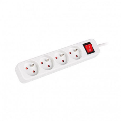 Lanberg power strip 4 sockets + switch 1.5m