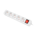 Lanberg pikendusjuhe 5 pesa lülitiga 1,5m, valge (PS1-05E-0150-W)