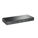 TP-Link TL-SF1016 Unmanaged Fast Ethernet (10/100) 1U Black