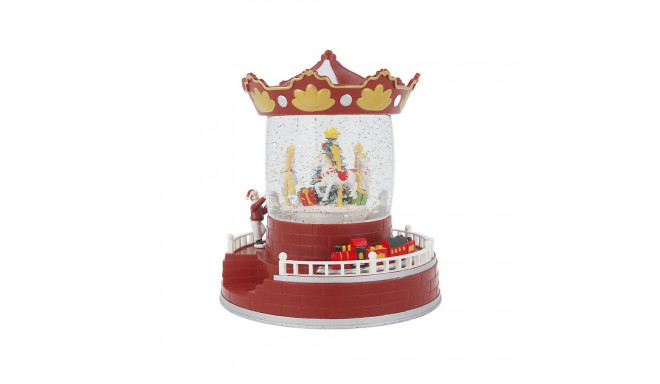 Christmas Snow Globe Lantern CAROUSEL FLX-4 Forever Light