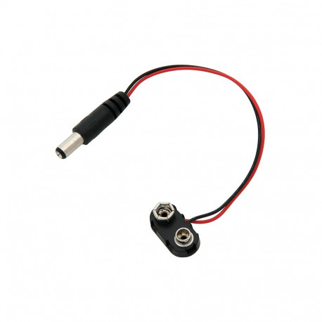 Adapter 1082# 9V 6F22 DC pistik 2,1/5,5