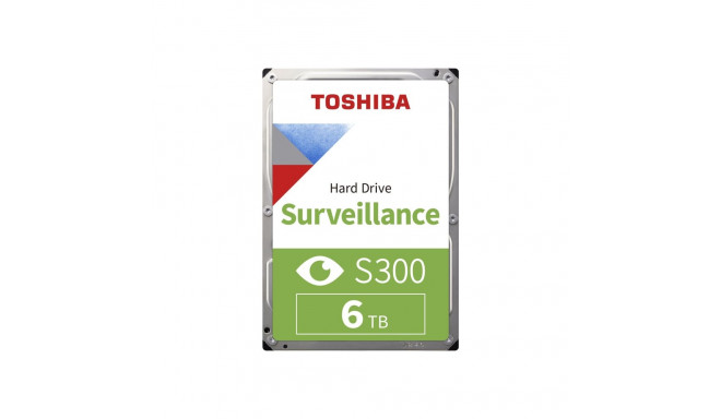 TOSHIBA S300 Videovalve HDD 6TB 3.5-tolline 5400rpm 256MB 24/7 SMR Garantii 3 aastat HULGIMÜÜK