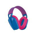 LOGITECH Lightspeed G435 Headset full size Bluetooth / 2.4 GHz radio frequency wireless blue Discord