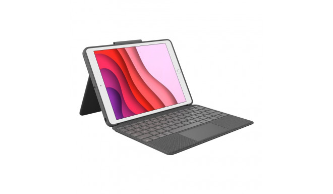 LOGITECH Combo Touch klaviatuur ja ümbris koos puuteplaadiga taustvalgustusega Apple Smart ühenduseg