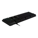 LOGITECH Gaming G512 Keyboard backlit USB Nordic key switch GX Red Linear carbon
