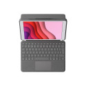 LOGITECH Combo Touch Keyboard and folio case with trackpad backlit Apple Smart connector QWERTY Pan 