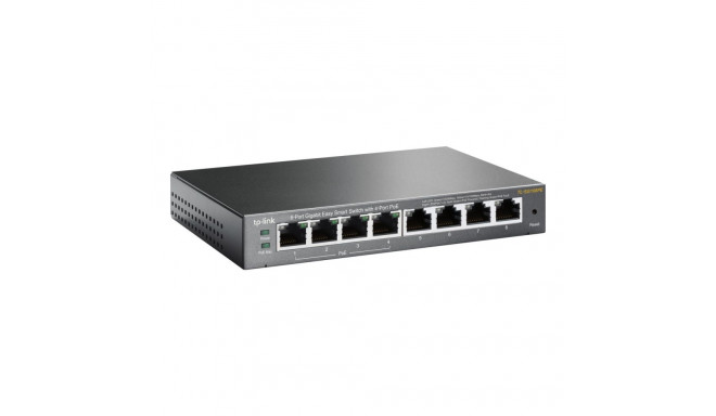 TP-LINK 8-Port Gigabit Desktop PoE Easy Smart Switch. 8 Gigabit RJ45 Ports inkl. 4 PoE Ports. 55W Po