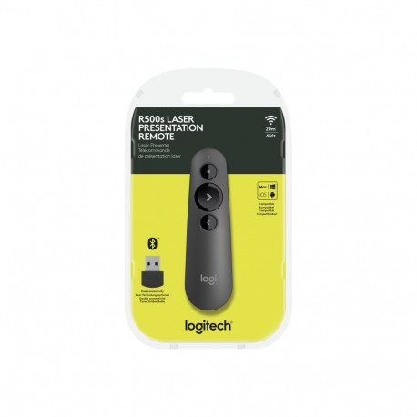 LOGITECH R500s Laser Presentation Remote GRAPHITE