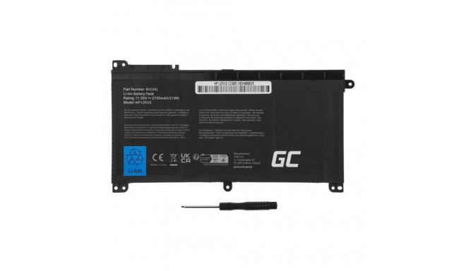 GREEN CELL aku BI03XL ON03XL HP x360 13-U Stream 14-AX jaoks 11.55V 2700mAh