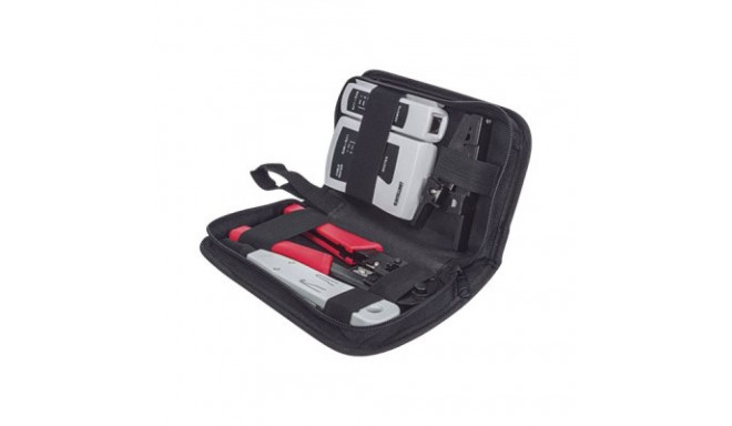 INTELLINET 4 Tool Network Kit Composed of LAN Tester LSA punch down tool Crimping Tool and Cut and S