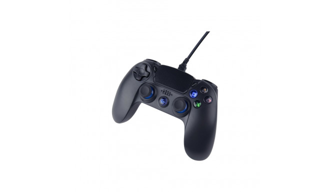 GEMBIRD Wired vibration game controller for PlayStation 4 or PC black