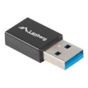 LANBERG AD-UC-UA-01 Lanberg Adapter USB TYPE-C(F)-AM 3.1 Black