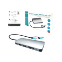 I-TEC USB-C Metal Nano Dock 2xHDMI 1xVGA 1xSD Cardreader 1xmicroSD Cardreader 1xGLAN 3xUSB 2.0 1xUSB