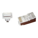 GEMBIRD LC-PTF-01/50 Gembird Universal pass-through modular FTP plug 8P8C, 50pcs, solid and stranded