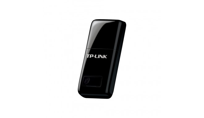 TP-LINK N300 WLAN Mini-USB-adapter 2.4GHz 802.11b/g/n QSS-nupp Autorun-tööriist toetab Windows XP/Vi