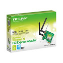 TP-LINK 300MBit/s WLAN-N PCI Express-Adapter Atheros-Chipsatz 2T2R 2.4GHz 802.11b/g/n 2 removeable a