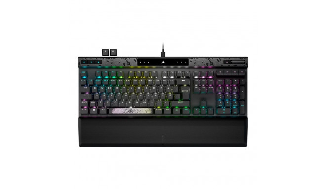 CORSAIR K70 MAX RGB Magnet-mehaaniline mänguriklaviatuur taustvalgustusega RGB LED CORSAIR MGX Must 