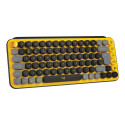 LOGITECH POP Keys Wireless Mechanical Keyboard With Emoji Keys - BLAST YELLOW (PN)