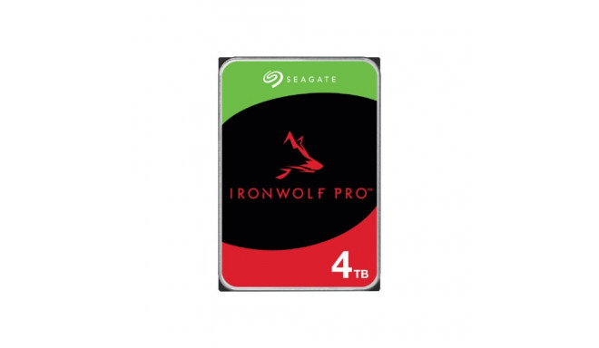 SEAGATE Ironwolf PRO Enterprise NAS HDD 4TB 7200rpm 6Gb/s SATA 256MB vahemälu 8.9cm 3.5-tolline 24x7