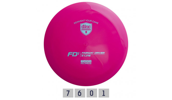 Discgolf DISCMANIA Fairway Driver S-LINE FD1 Roosa 7/4/0/2