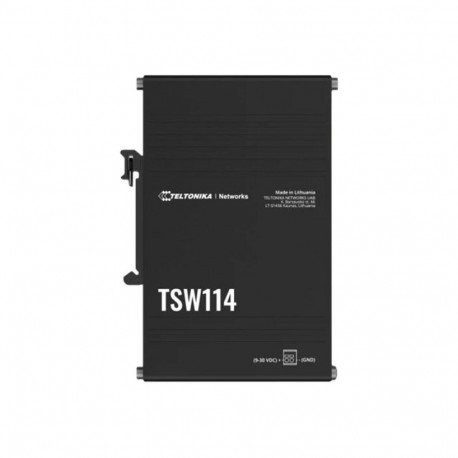 Teltonika DIN-kinnitusega võrgulüliti TSW114 haldamata seinakinnitusega 5 Gigabit Ethernet (copper) 