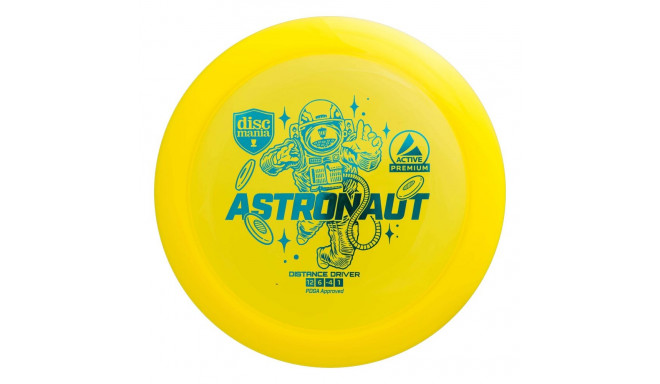 Discgolfi DISCMANIA kaugmaa ketas ASTRONAUT Active Premium Kollane 12/6/-4/1