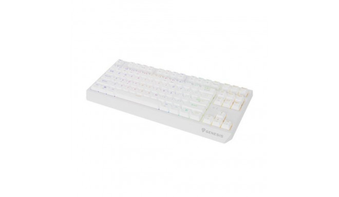 GENESIS Thor 230 TKL klaviatuur Mänguri USB + RF Juhtmevaba + Bluetooth QWERTY USA Inglise Valge