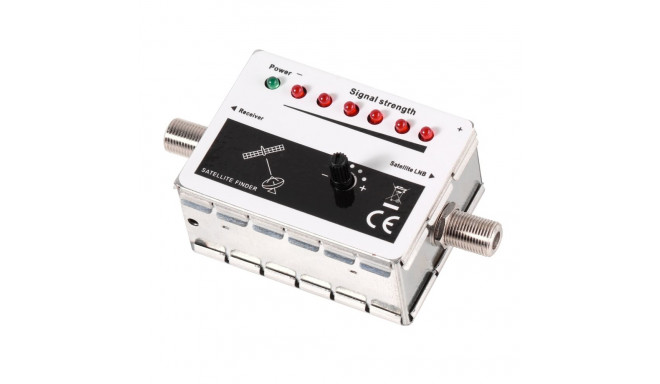 Satellite finder with LED indication and buzzer