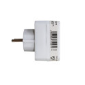 Schuko adapter, schuko plug > 3x euro socket, white, compact type