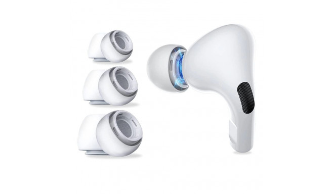 Tech-Protect Ear Tips for AirPods Pro 1 / 2 in sizes S / M / L - white (3 pcs.)