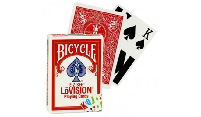 Bicycle E-Z-SEE LoVision Playing Cards (Red)