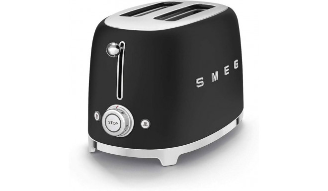 Toaster - Smeg TSF01 2-Slice 6 Browning Levels 3 Programs Matt Black