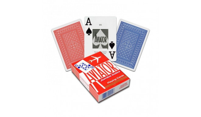 Aviator Jumbo Poker Cards (Red)