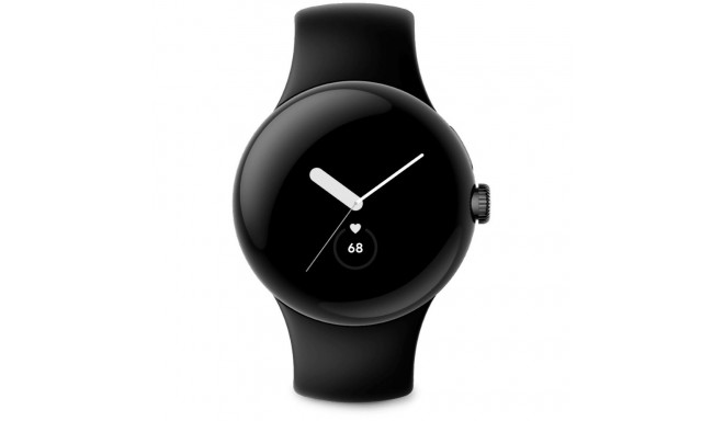 "Google Pixel Watch matte black stainless steel 41mm obsidian active band DE"