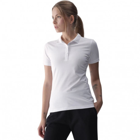 Koszulka damska polo 4F F317 biała 4FWMM00TPTSF317 10S M