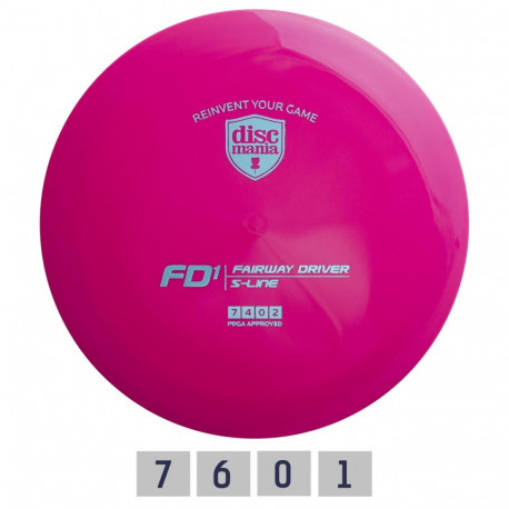 Discgolf DISCMANIA Fairway Driver S-LINE FD1 Pink 7/4/0/2