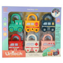 Hariduslik puzzle mäng auto plokid tabalukud sensoorsed mänguasjad Montessori