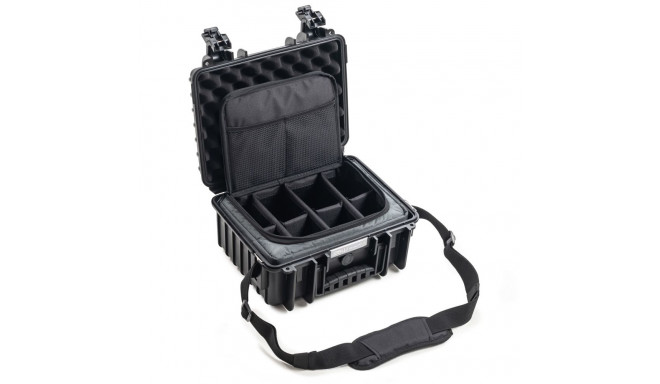 B&W Outdoor Case 3000 black with Photo Bag