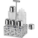 Alessi Cactus Condiment Set - oil,vinegar,S+P,spices MSA16