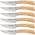 Jean Dubost Laguiole 6 pcs. Steak Knife Set, Olive