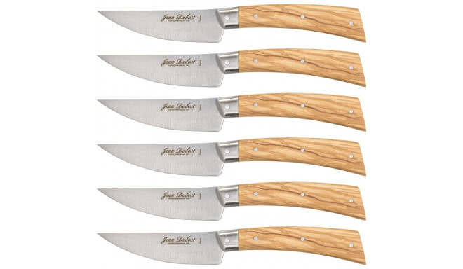 Jean Dubost Laguiole 6 pcs. Steak Knife Set, Olive