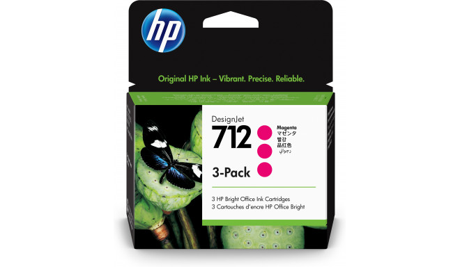 HP 712 purpurowy trzypack 3ED78A
