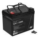 Maintenance-free AGM VRLA Green Cell AGM21 12V 33Ah Battery (for lawnmower, scooter, boat, wheelchai