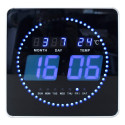 Wall clock UNILUX Flo LED  digital black