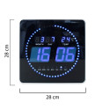 Wall clock UNILUX Flo LED  digital black