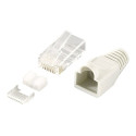 LOGILINK MP0021 LOGILINK - Plug Connector Cat.6 RJ45 100pcs. set, shielded, grey