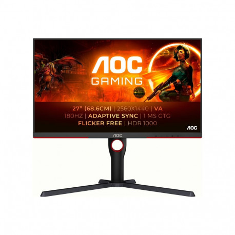 AOC Q27G3XMN/BK 27inch 2560x1440 IPS MiniLED 336 Zones 180Hz Freesync Premium DP 2xHDMI