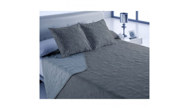 Bedspread (quilt) Hosteline VEGAS Anthracite Double (3 Pieces)